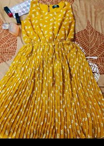 Beautiful Mustard Midi Dress