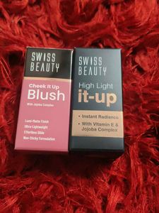 Swiss Beauty Blush & Highlighter