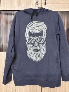 Skull with beard Hoodie