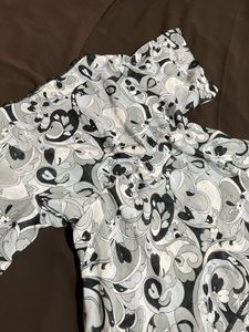 Floral Paisley Print V-Neck Tunic for Women
