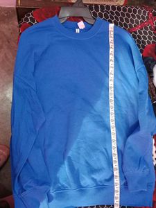 H&amp;M Blue Oversized Sweatshirt