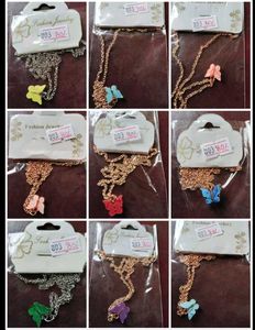 😍SET OF 10 Butterfly Pendant Necklace🔥