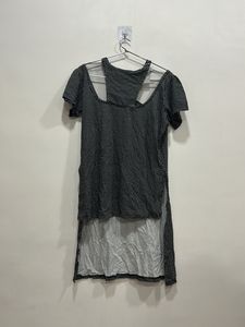 Boby Print White Black Top