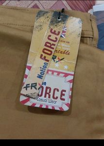 🔥 Force Cotton Jeans For Men Biscuit Colour Size 34 Waist