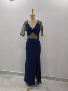 Elegant Navy Blue Maxi Dress