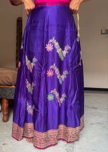 Womens Purple Lehenga