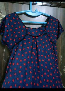 Soft Material Blue Night Wear New Design