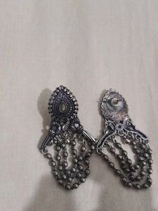 Ethnic Silver Earrings
