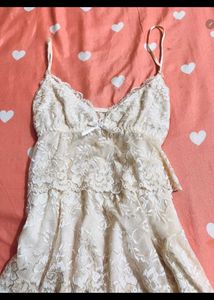White Lace Mini Dress