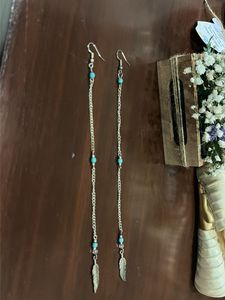 Feather Drop Earrings