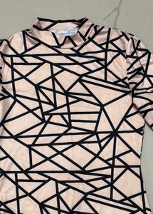 Geometric Print Bodycon Dress