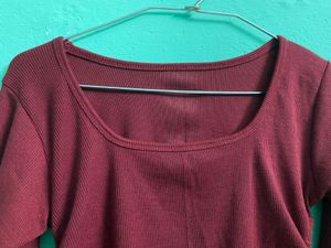 A Casual Fitted Crop Top
