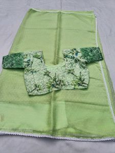 C Green Saree