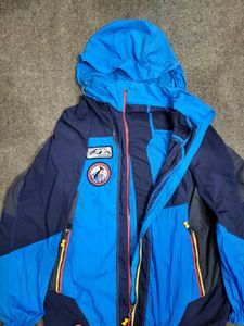 Blue Hooded Jacket