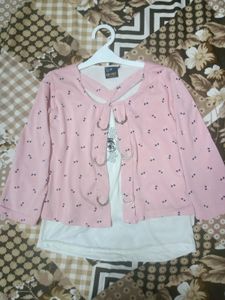 A One Time Used Jeans Top Set