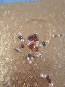 Rajputi Kundan work Nath ( combo 2 )