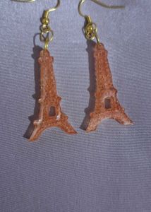 Eiffel Tower Handmade resin Earrings