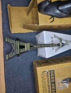 2 Deer Head Hanger And 1 Eiffel Tower