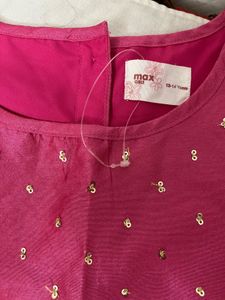 Hot Pink Sequin Sleeveless Top
