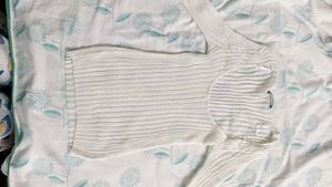 White Ribbed Top