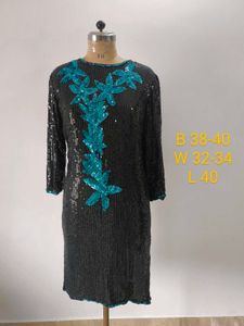 Vintage Sequin Party Dress