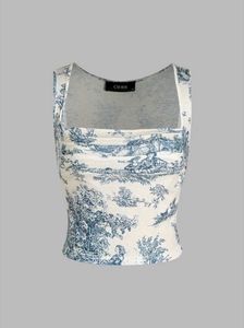 Patterned Crop Top