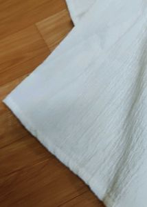 Off White Crop Shirt Can Be Used As A Jacket