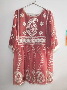 Floral Embroidered Kurti