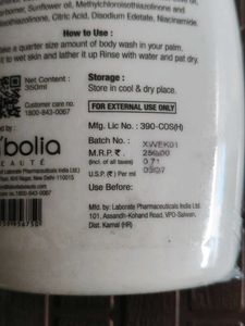 La&#39;bolia Calming Body Wash 350 Ml