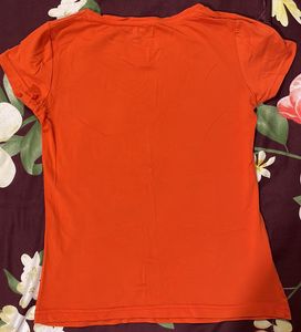OAK VALLEY:- Orange T-shirt (1-2 Time Used)
