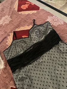 Maxi Dress With Beautiful Net