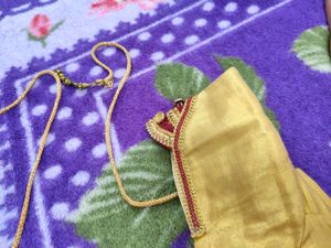 Embroidered Golden Maroon Blouse
