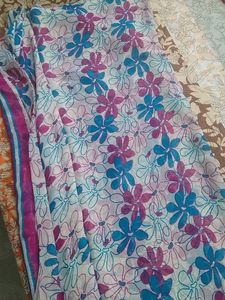 Floral Chiffon Saree