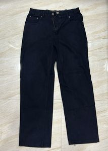 Black Straight Fit Denim Jeans -Classic & Timeless