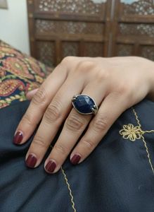 Elegant Blue Stone Ring