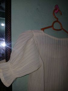 Cream Button-Up Top