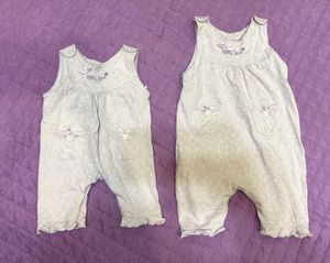 Set Of 2 Unisex New 3-6 Months Baby Romper