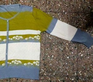 Striped Floral Cardigan