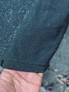 Sparkly Green Mini Skirt