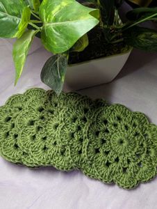Set Of 6 Crochet Handmade Coasters