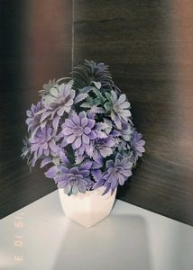 Purple Artificial Flower Decor