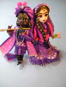 Resin Art Raddha Krishna Idol Showpiece