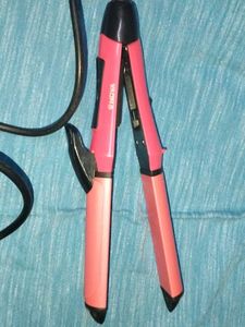 Pink Hair Straightener 2 In One