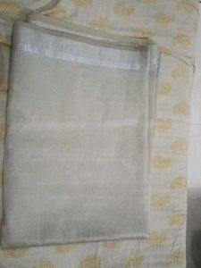 Elegant White Saree