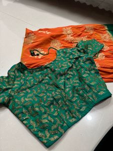 Beautiful Lehanga Pairing With Green Blouse