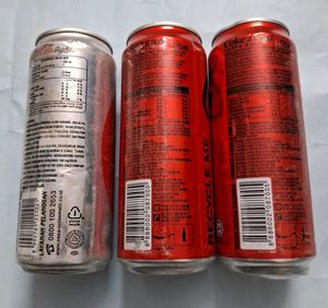 COCA COLA EMPTY CANS