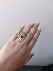 Blue Emerald Ring