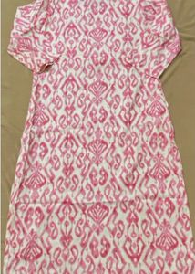 Pink Embroidered Kurta