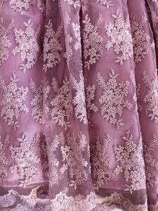 Elegant Mauve Floral Dress