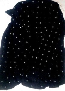 Stylish Black Patterned Shirt